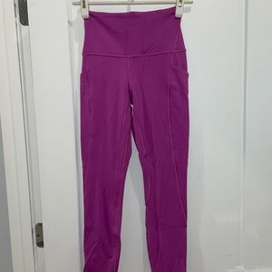 Lululemon Vivid Plum Align Leggings With Pockets